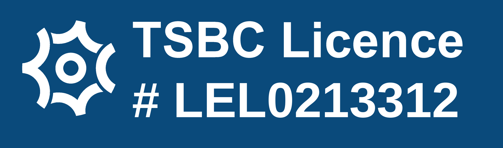 Technical Safety BC — TSBC Licence # LEL0213312